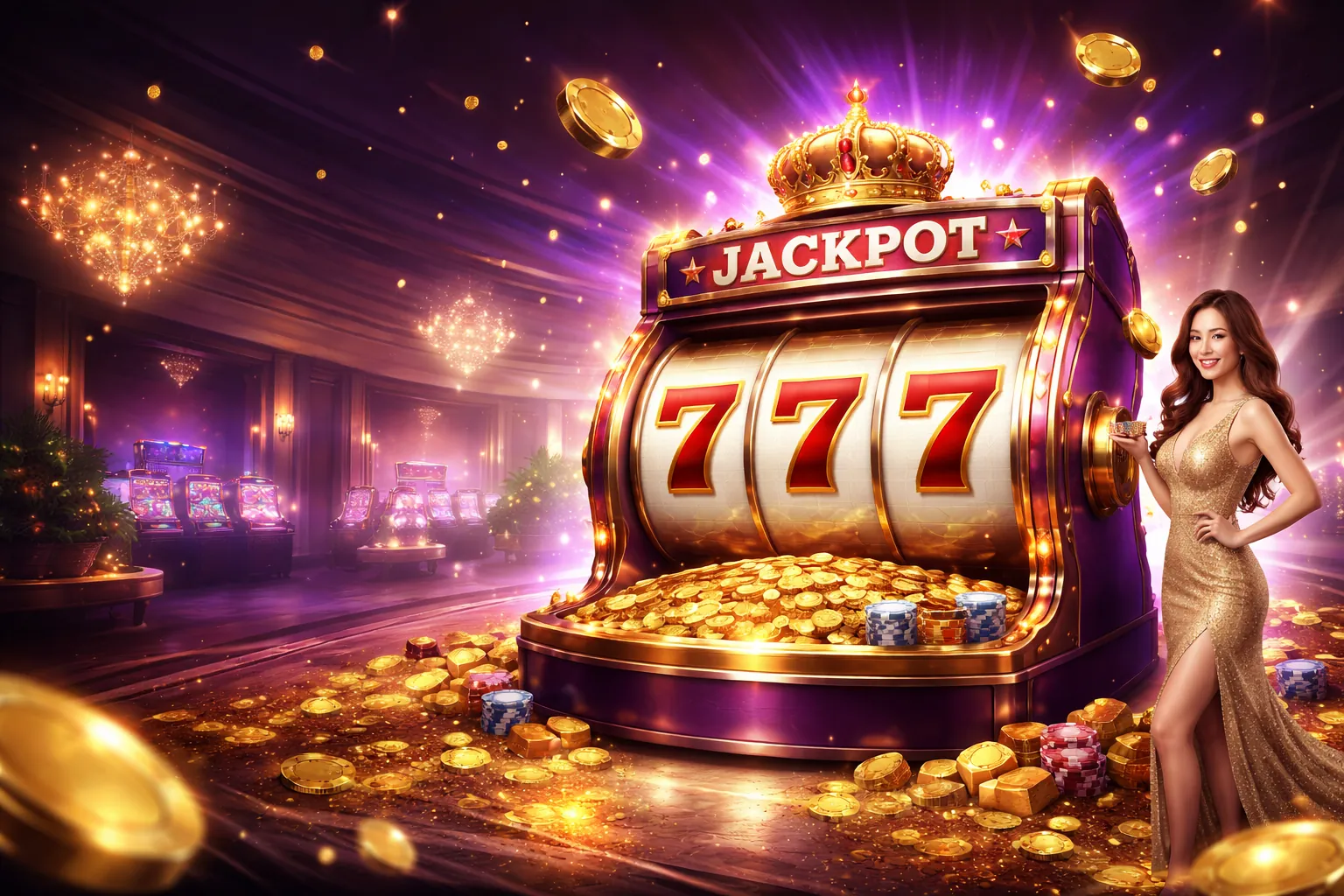 Sảnh casino trực tuyến Jun888 Link sang trọng